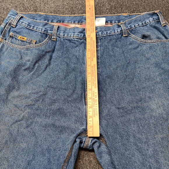 Berne Carpenter Jeans Men 42x30 Blue Flannel Lined Workwear Pants - Picture 10 of 13